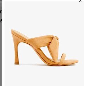 Express suede slide strappy sandals with bow - 9.5